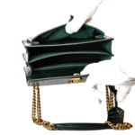 YSL Sunset Medium Dark Mint Croc