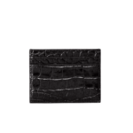 YSL Paris Card Case Black Croc