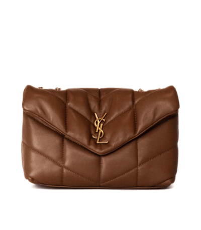 YSL Puffer Toy Cognac