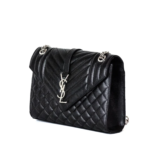 YSL Envelope Bag Medium Black SHW