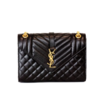 YSL Envelope Bag Medium Black GHW