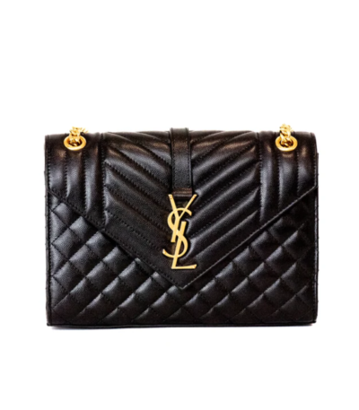 YSL Envelope Bag Medium Black GHW