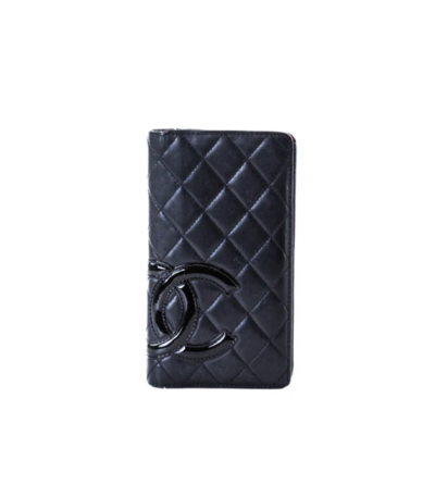 Chanel Cambon Wallet Black Lambskin