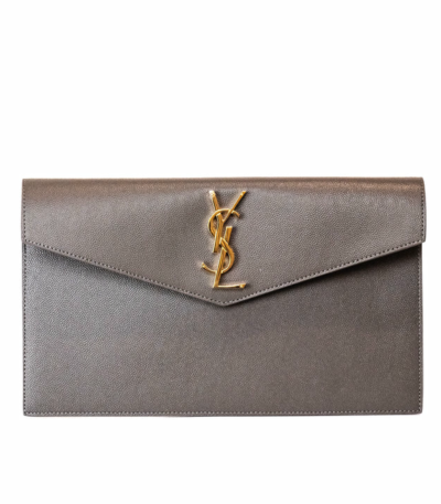 YSL Uptown Pouch Gray