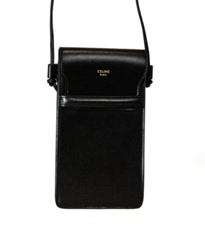 Celine Phone Pouch Black