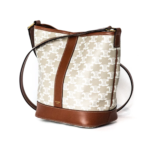 Celine Bucket Small White Triomphe