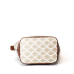 Celine Bucket Small White Triomphe