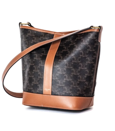 Celine Bucket Small Brown Triomphe