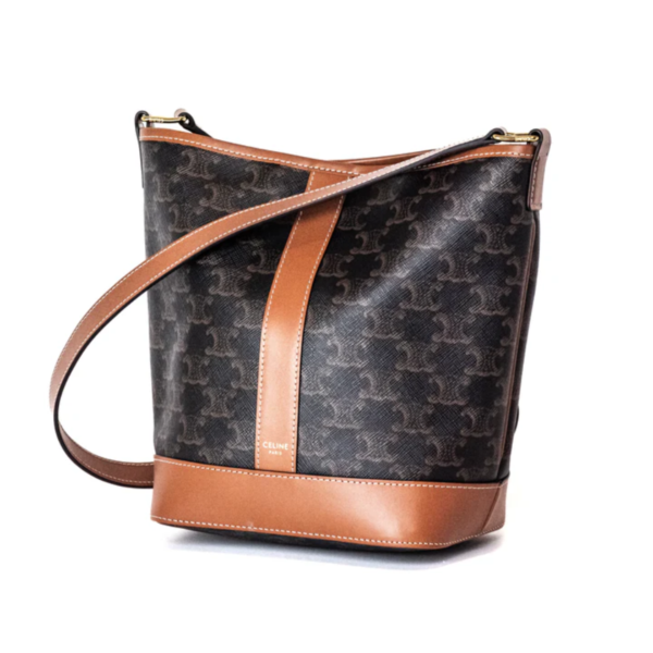 Celine Bucket Small Brown Triomphe