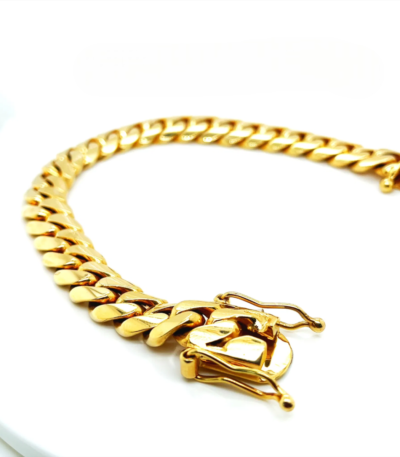 12mm Miami Cuban link Bracelet 14k solid gold