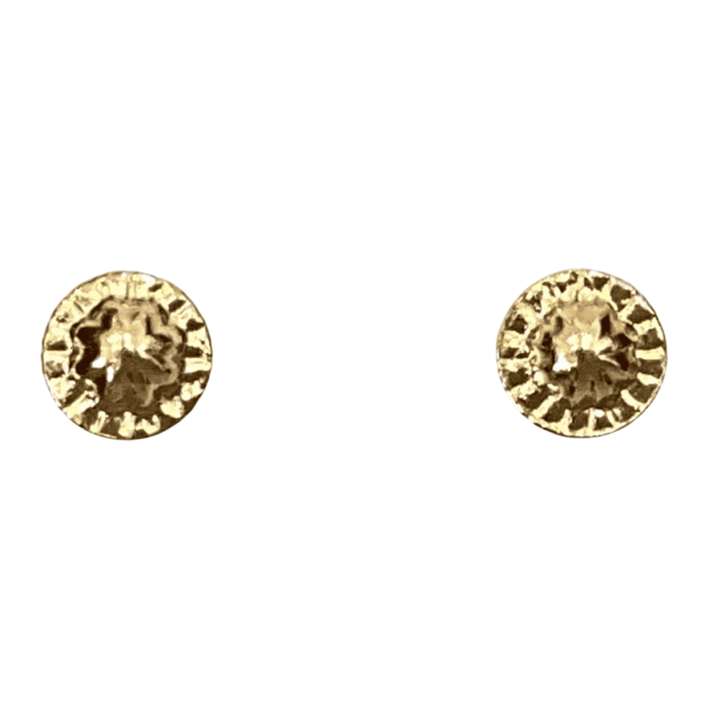 14K Gold Baby Bear Earring Yellow Gold
