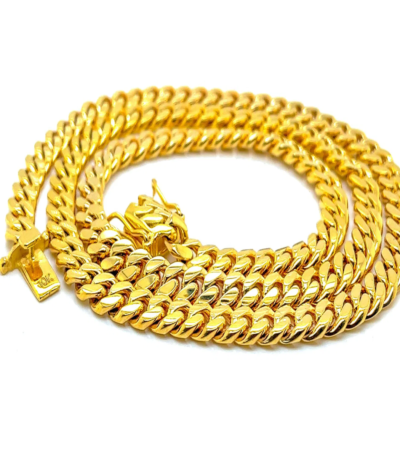 Yellow Gold 10K box lock 7mm