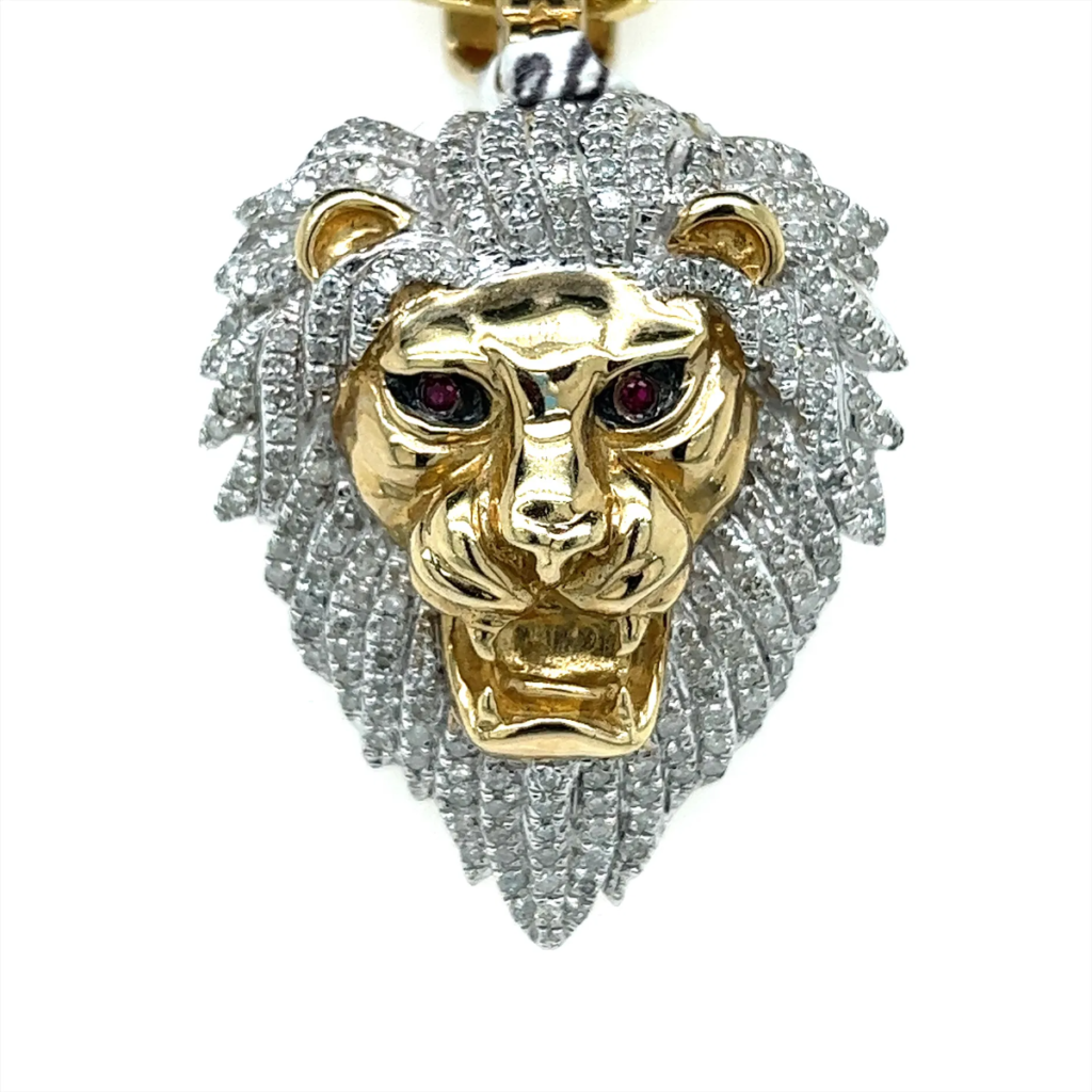 Diamond Lion Charm