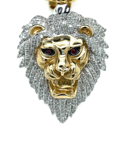 Diamond Lion Charm