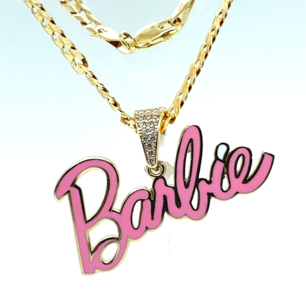 Barbie 14k gold, 4.5gram , cz
