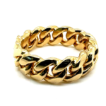 15mm miami Cuban link 10k ring