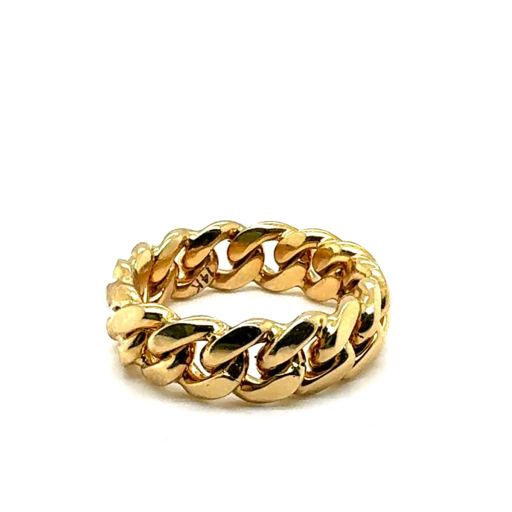 15MM Miami Cuban Link 14k Ring