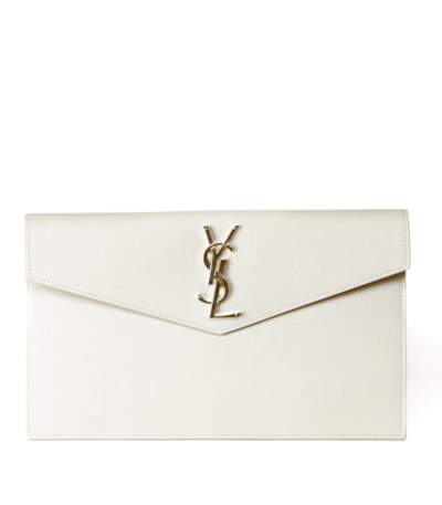 YSL Uptown Pouch Blanc Vintage