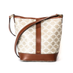 Celine Bucket Small White Triomphe