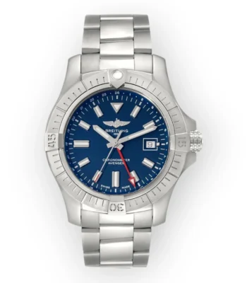 Breitling Aeromarine Avenger II GMT A32395 Blue Dial Steel Mens Watch