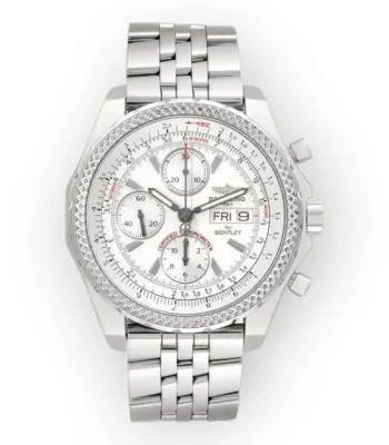 Breitling Bentley Motors A13362 GT White Dial Steel Mens Watch