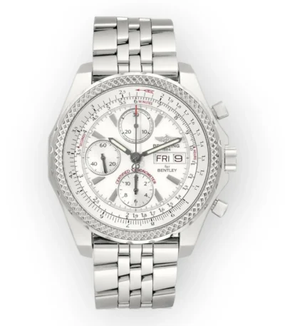 Breitling Bentley Motors A13362 GT White Dial Steel Mens Watch