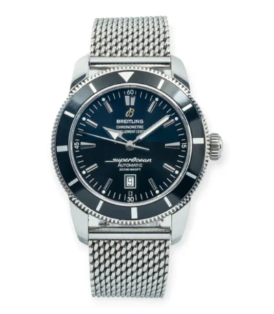 Breitling Superocean Heritage A17320 Black Dial Mens Steel Watch