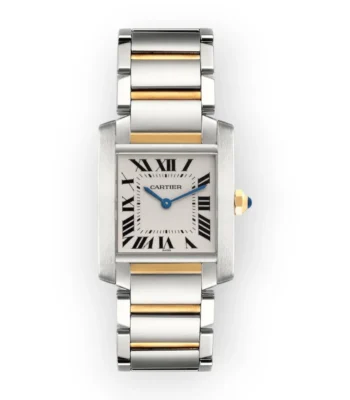 Cartier Tank Francaise Steel Yellow Gold Watch W51006Q4