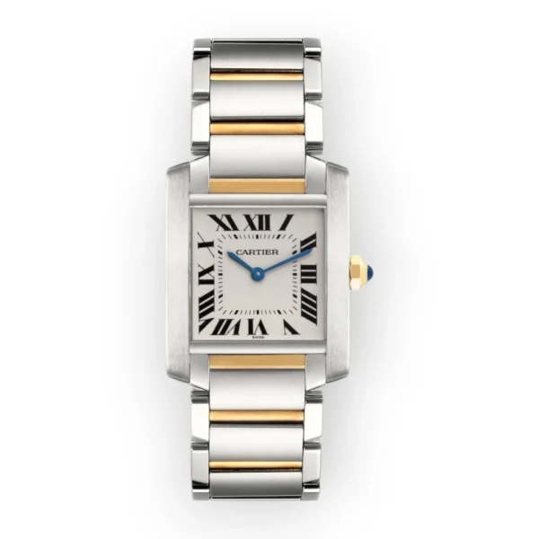 Cartier Tank Francaise Steel Yellow Gold Watch W51006Q4