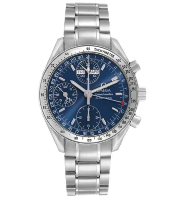 Omega Speedmaster Day-Date 3523.80.00 – 39mm Blue Dial with Stainless Steel Bracelet
