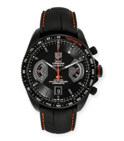 Tag Heuer Grand Carrera CAV518B Titanium Black PVD Mens Watch
