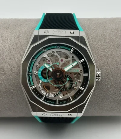 noda aero skelton dial watch